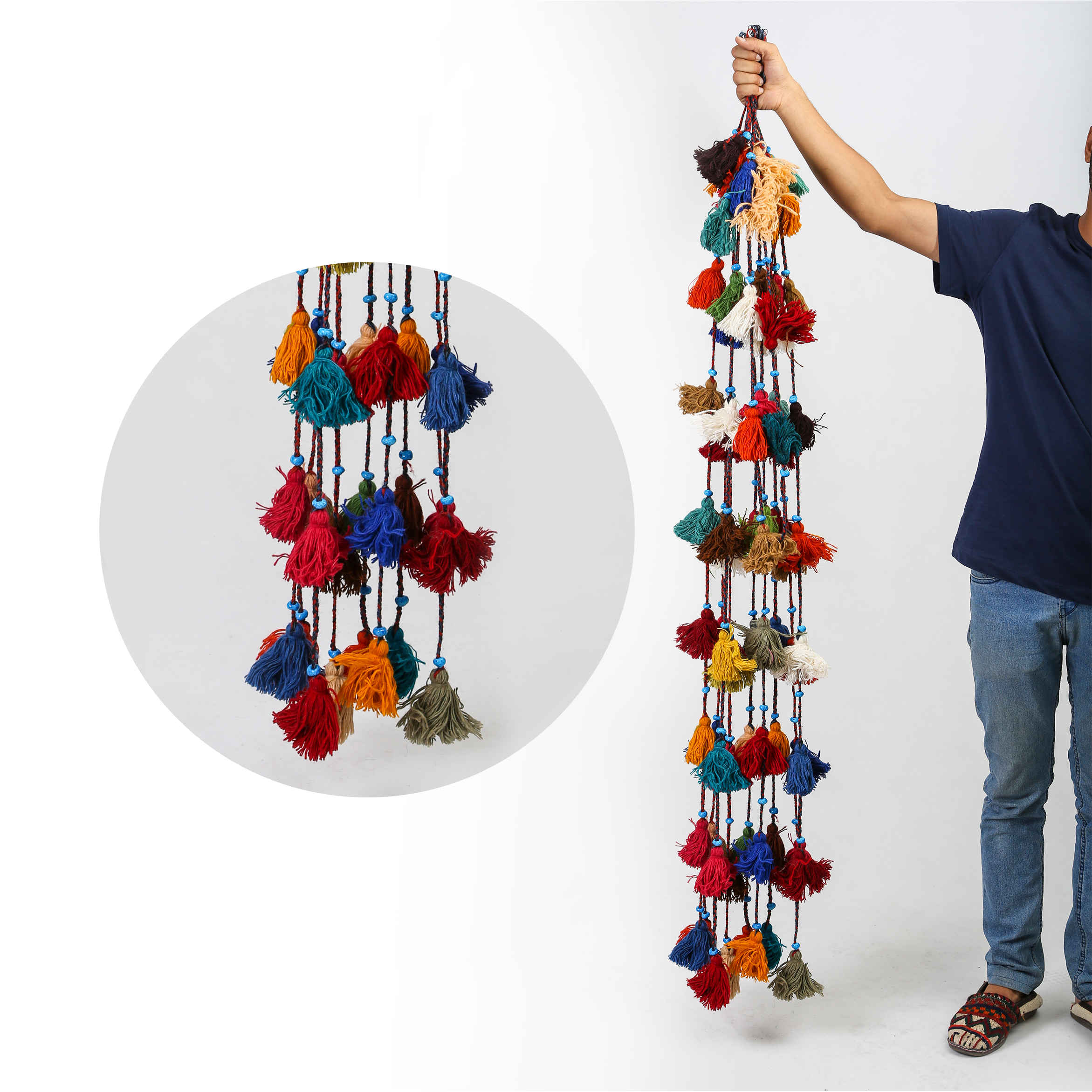 Persischer DIY-Quasten-Wandbehang Traditionell 10er-Set