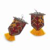 Persisches besticktes Ohrring- und Halsketten-Set Modell Balochi
