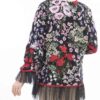 Persischer bestickter Manto mit floralem Design
