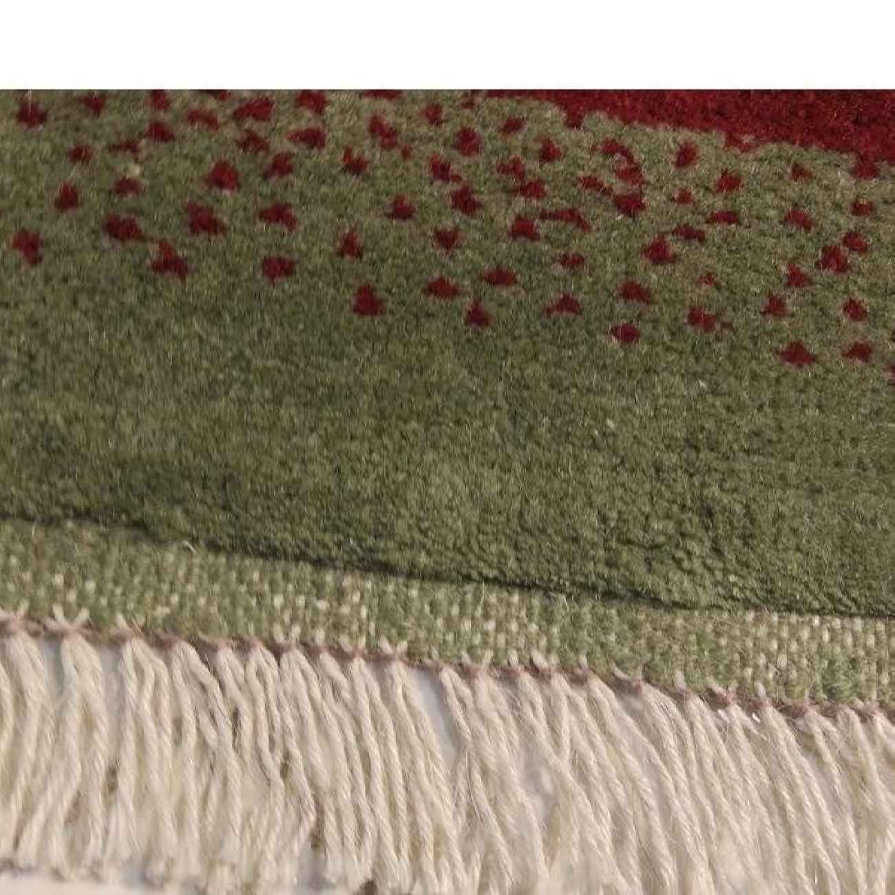 Original persischer Gabbeh-Wollteppich handgewebt in Fars braun floral