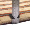 Original persischer Gabbeh-Wollteppich handgewebt in Fars mit Rand orange