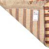 Original persischer Gabbeh-Wollteppich handgewebt in Fars mit Rand orange