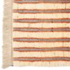 Original persischer Gabbeh-Wollteppich handgewebt in Fars mit Rand orange