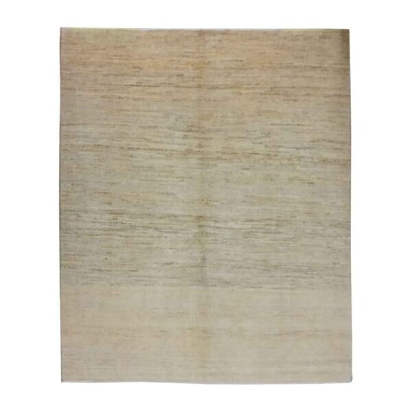 Persischer Gabbeh-Wollteppich handgewebt in Fars mit Rand blau