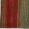 Original persischer Gabbeh-Wollteppich handgewebt in Fars mit Rand rosa