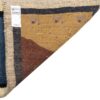 Persischer Gabbeh-Wollteppich handgewebt in Fars mit Rand blau