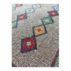 Original persischer Gabbeh-Wollteppich handgewebt in Fars gelb floral