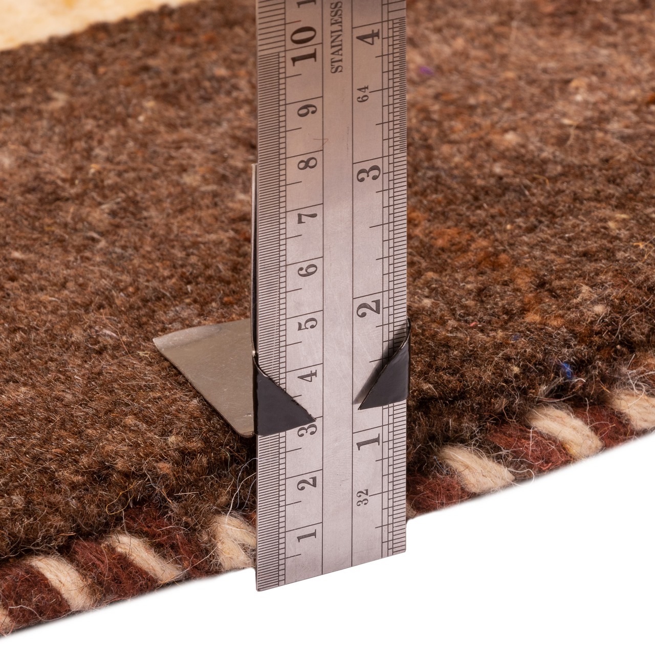 Authentischer echter persischer Gabbeh-Wollteppich handgewebt in Fars rot