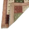 Authentischer echter persischer Gabbeh-Wollteppich handgewebt in Fars mit Rand orange
