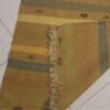Persischer Kelim Teppich mit Wolle handgewebt in Ghoochan gestreift mahagonifarben