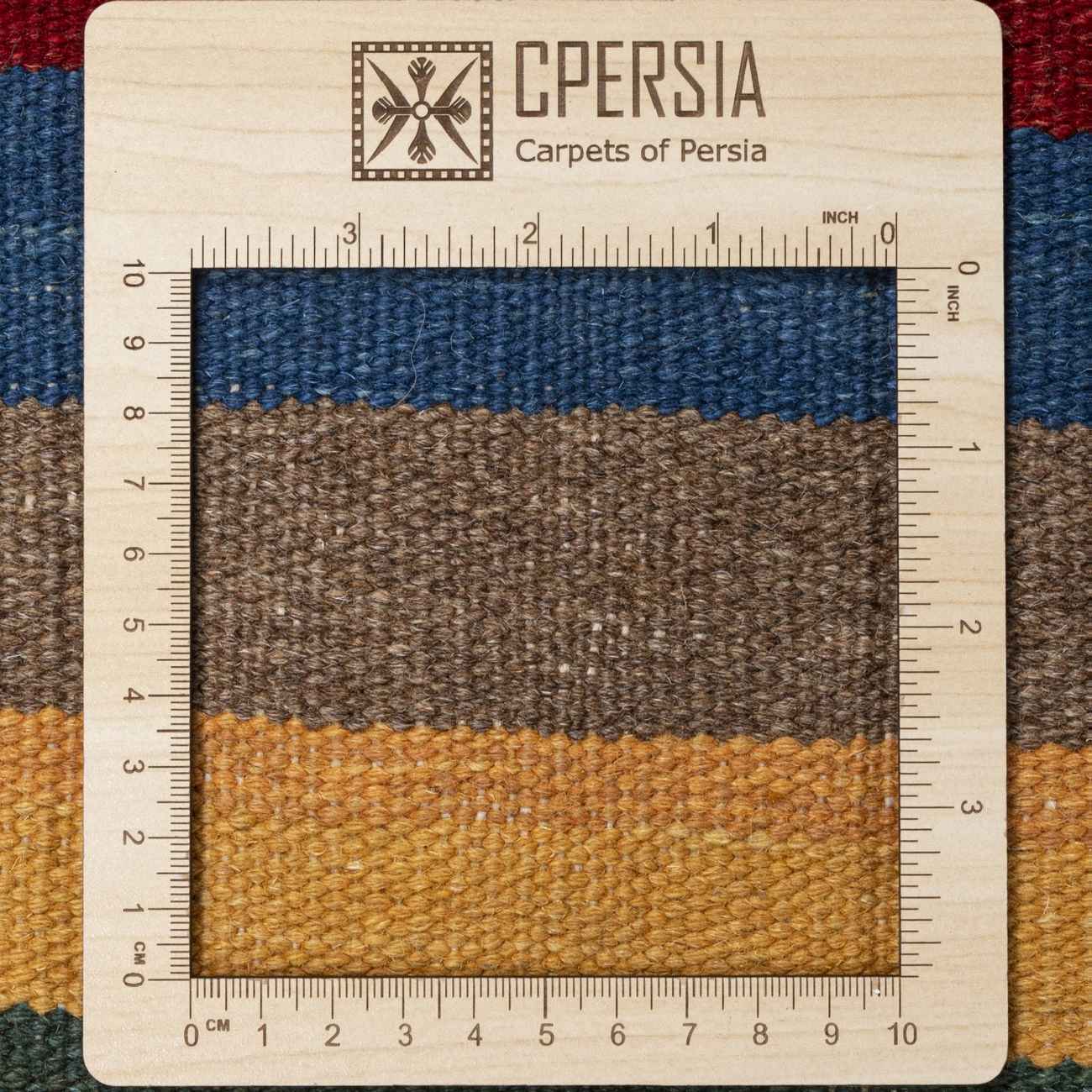 Persischer Kelim Teppich mit Wolle original handgewebt in Firuzabad blau