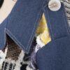 Persischer lockerer Manto für Frauen mit Patchwork-Design