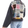 Persischer lockerer Manto für Frauen mit Patchwork-Design