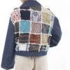 Persischer lockerer Manto für Frauen mit Patchwork-Design