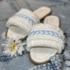 Macrame Boho Chic Hausschuhe für Damen Modell Flach