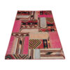 Persischer, handgewebter Kilim-Teppich mit geometrischem Muster in Rosa