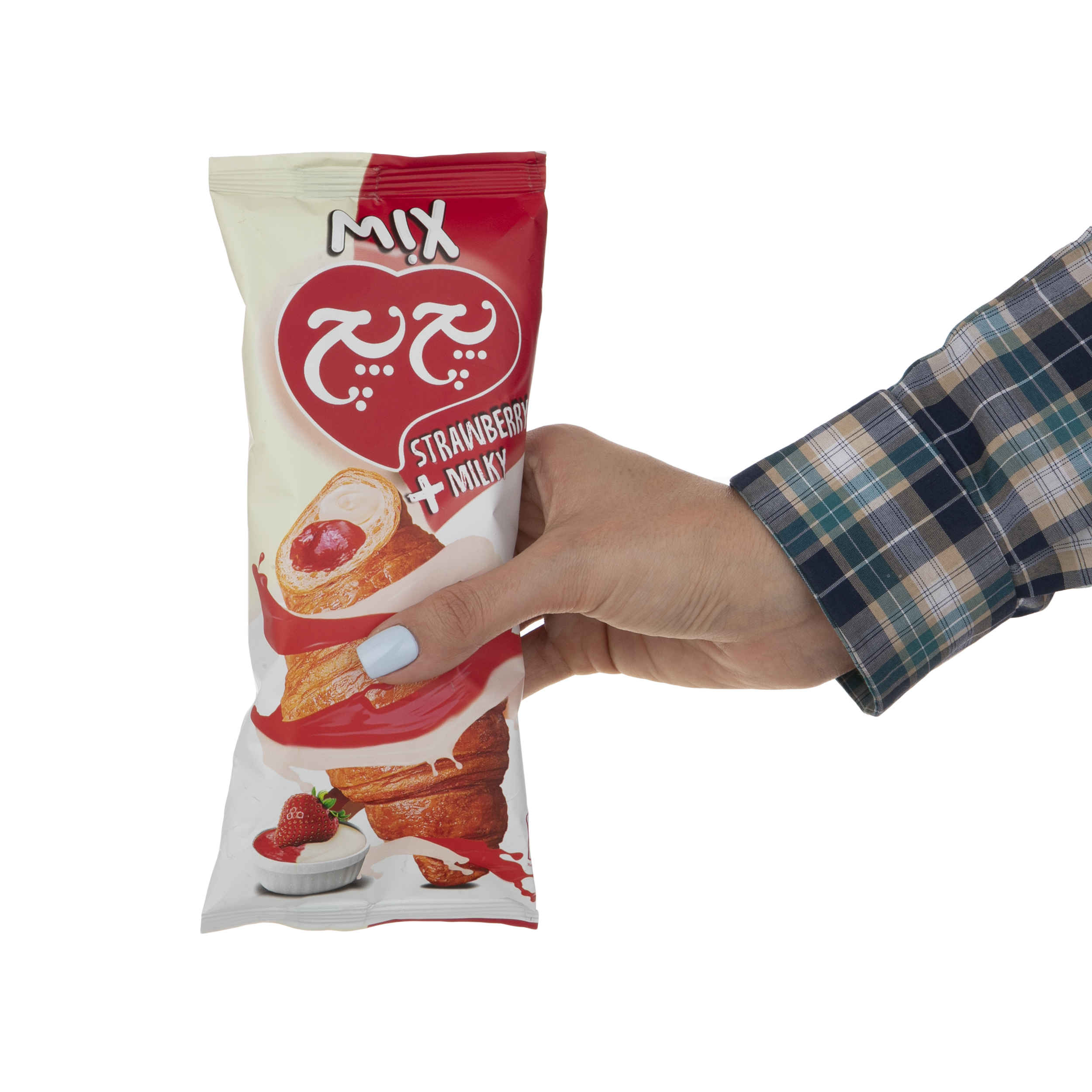 Persisches Pech Pech Erdbeer- und Milchcreme-Croissant 55g (x16)