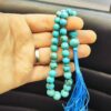 Persischer Rosenkranz mit Neyshabur-Türkis 33 Gebetsperlen Tasbih gefertigt