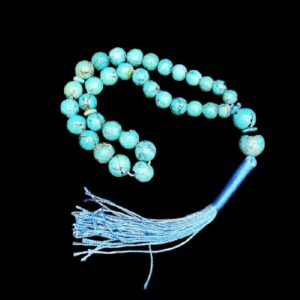 Persischer Rosenkranz mit Neyshabur-Türkis 33 Gebetsperlen Tasbih gefertigt
