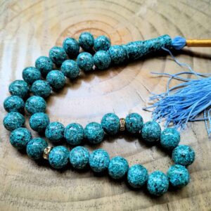 Persischer Rosenkranz mit Neyshabur-Türkis 33 Gebetsperlen Tasbih gefertigt