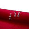 Persisches Silber-Schmuckset mit Rubin-Gemstone für Damen Amilis