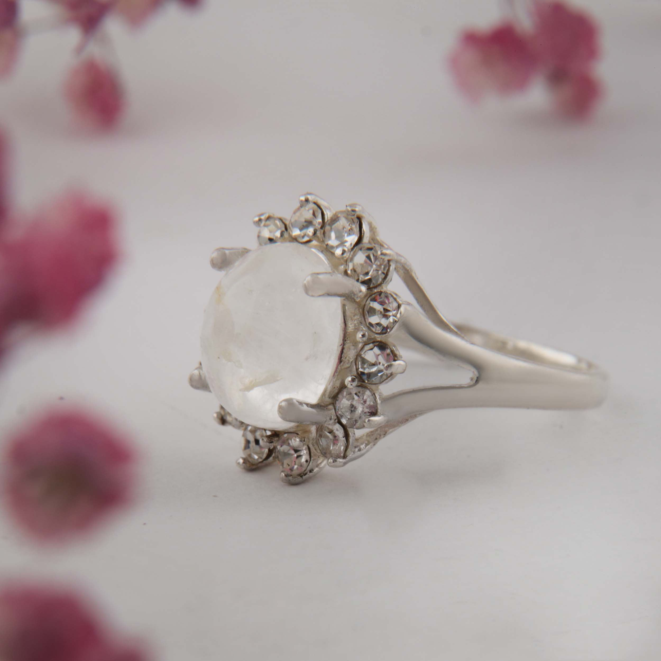 Dur-e Najaf Silberring für Damen, Verlobungsring Bliss