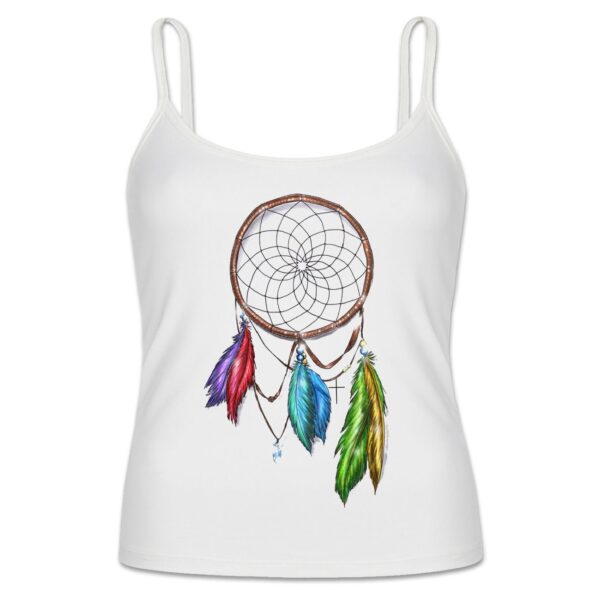 Persischer Stil Spaghetti-Träger Top mit Traumfänger-Design