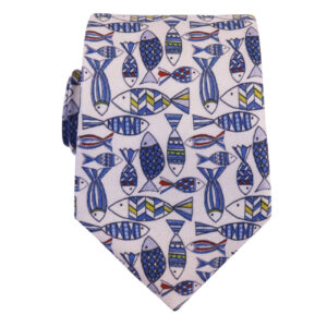 Herrenkrawatte – Persisches Fisch-Design