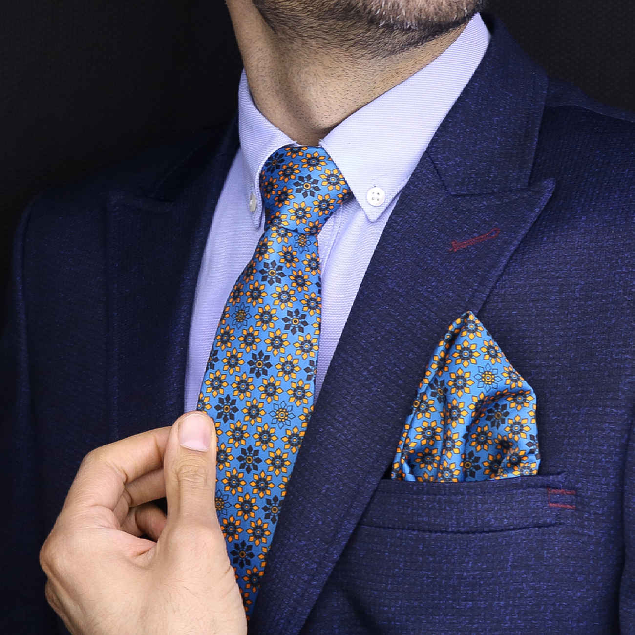 Herrenkrawatte – Persisches Blumen-Design