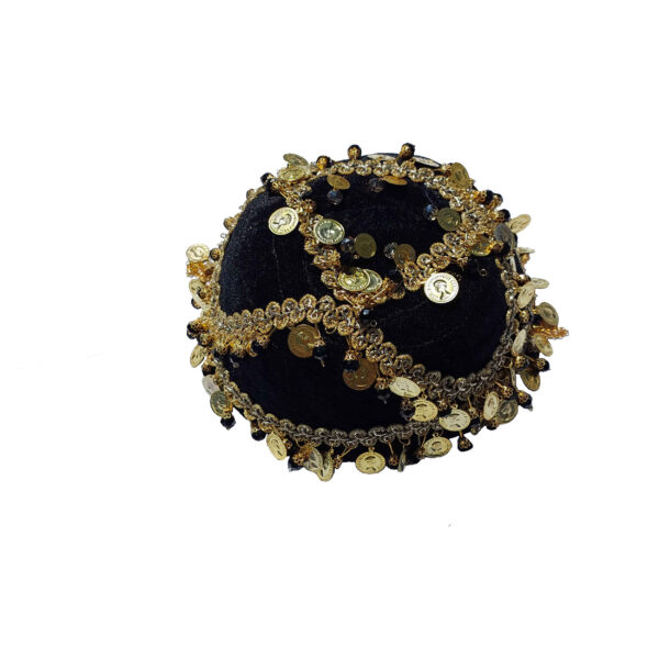 Traditioneller persischer Samt-Ethno-Hut - Handgefertigt für Damen