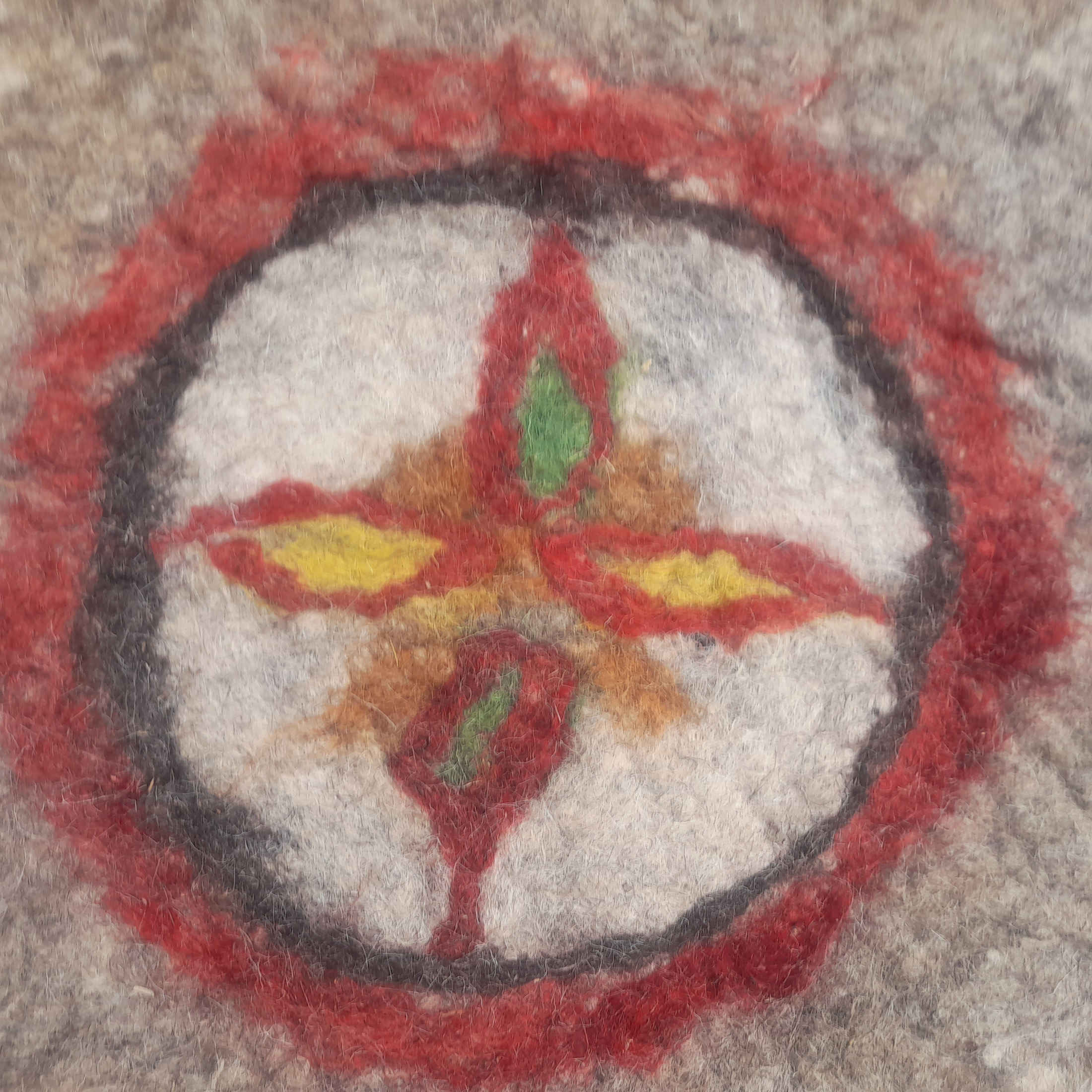 Persischer Wollfilzteppich 100% natürlich und handgefertigt Javad