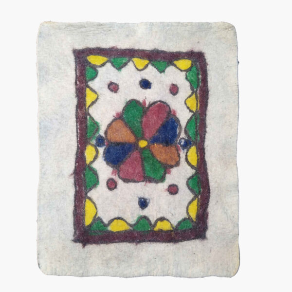 Persischer Wollfilzteppich 100% natürlich und handgefertigt Rukhsana