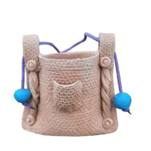 Handgefertigter Töpfer-Make-up Pinsel Halter im Sack Design (x2)