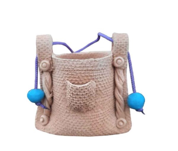 Handgefertigter Töpfer-Make-up Pinsel Halter im Sack Design (x2)