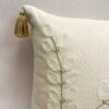 Punch-Needle-Kissenbezug – Besticktes Langblätter Creme Design