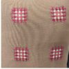 Punch-Needle-Kissenbezug – Besticktes Geometrisches Design