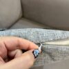 Punch-Needle-Kissenbezug – Besticktes Herzformen Grau Design