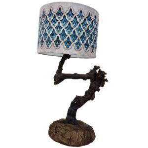 Rustikale Holzstamm Tischlampe Natürlich Handgefertigt