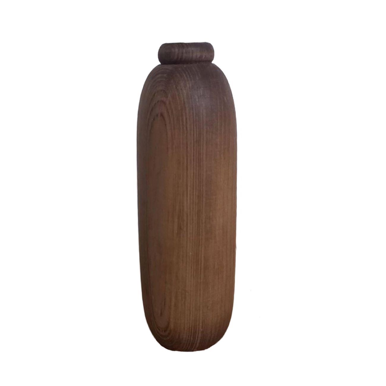 Handgefertigte dekorative Holz-Einzelstielvase, minimalistisch & schick – 2er-Set