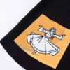 Set aus Kleid & Halstuch für Damen mit Kalligraphie-Design