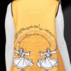Set aus Kleid & Halstuch für Damen mit Kalligraphie-Design