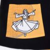 Set aus Kleid & Halstuch für Damen mit Kalligraphie-Design