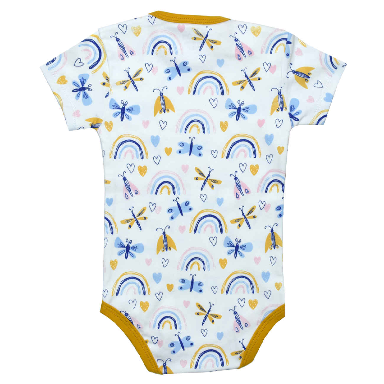 Kurzarm-Body für Babys mit Regenbogen Design