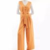 Ärmelloser Jumpsuit mit Gürtel für Frauen Modell Tanaz