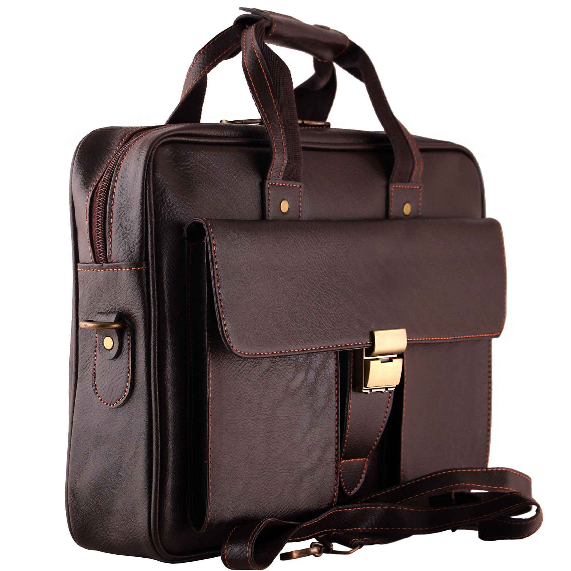 Geräumige Leder Aktentasche – Männer Modell DP1