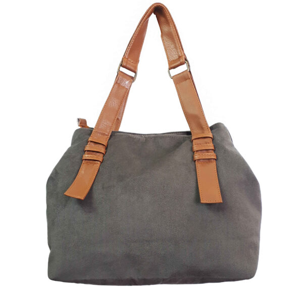 Tote-Handtasche mit Ledergriffen – Modell Rozhand