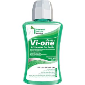 Vi-One Allgemeine Mundspülung ohne Alkohol im Minzgeschmack 330 ml (x5)