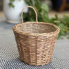 Korb aus Weiden- und Bambusgeflecht, handgewebt Modell Circle, Set aus 3