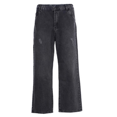Damen weit geschnittene Jeans mit Baggy-Passform für lässigen Alltag