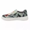Graffiti-Print Sneakers - Damenchic Freizeitschuhe Modell Forest Fairy